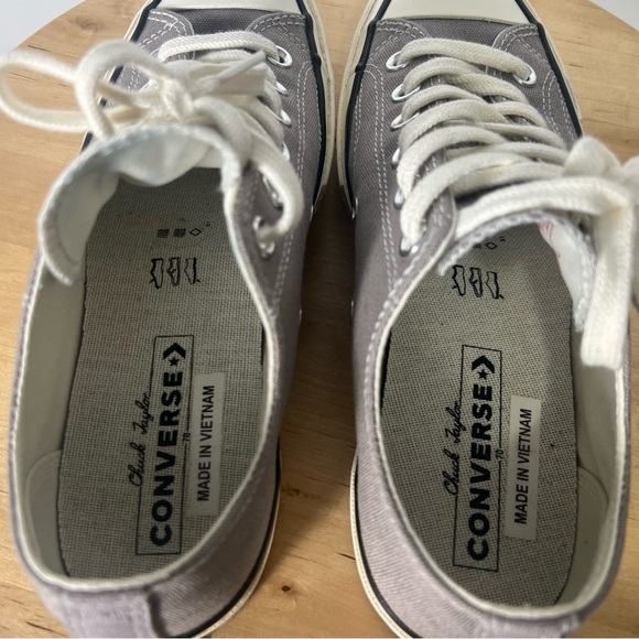 Converse Chuck Taylor All Star Classic Low Top Sneak Gray Unisex Men 6.5 W8.5 - Picture 10 of 12
